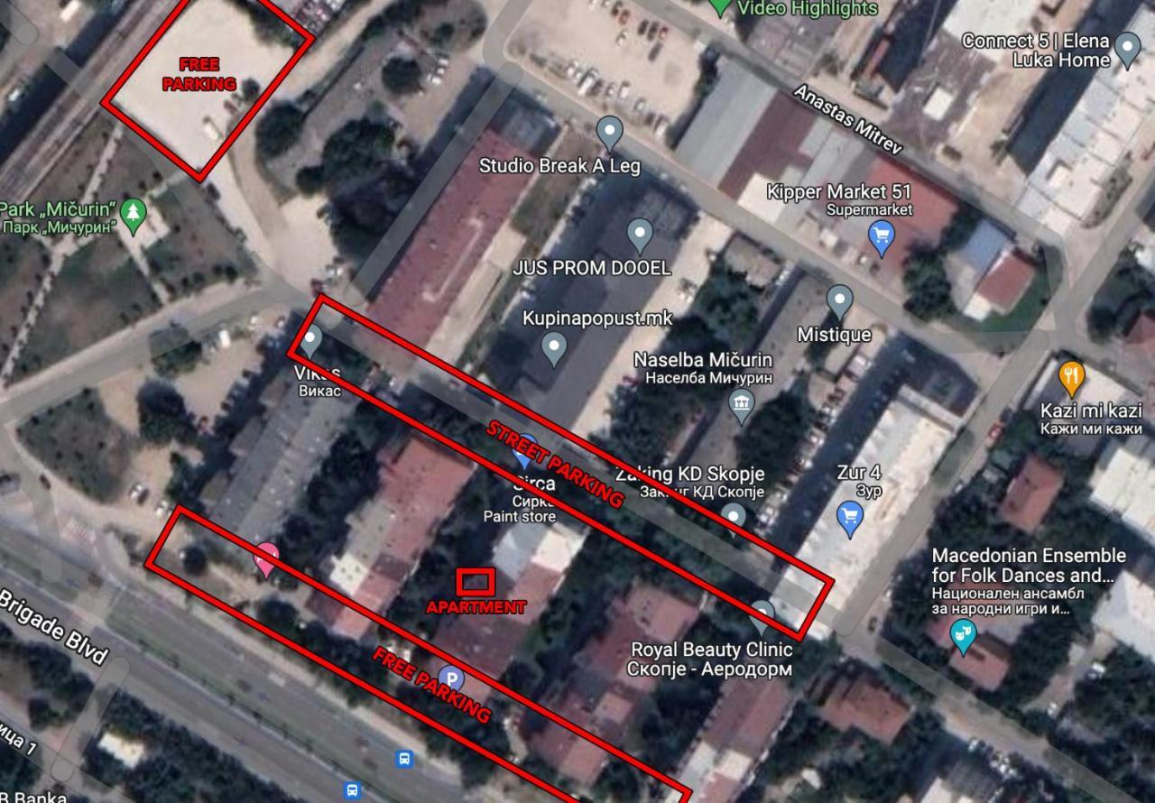 Primestay Duplex Retreat - Free Parking Skopje Eksteriør billede